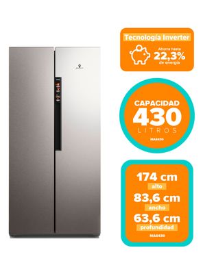 Imagen 2 del producto Refrigerador Side by Side No Frost 430 Litros MAS430 Inox
