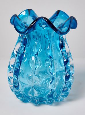 Florero 28 cm Celeste