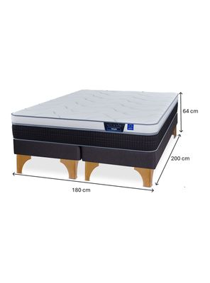 Imagen 2 del producto Cama Europea Nexus King + Respaldo Lorraine