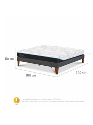Imagen 2 del producto Cama Europea Box Green Infinity King Base Normal