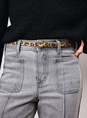 Imagen 2 del producto Cinturón Delgado Efecto Cuero Cuero Sintético