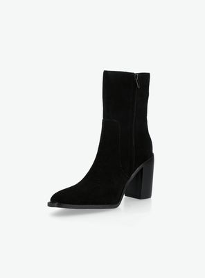 Imagen 2 del producto Botín Cuero Gamuza Mujer