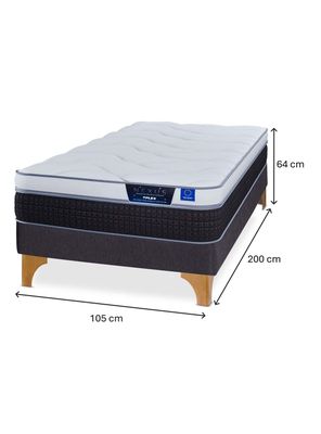 Imagen 2 del producto Cama Europea Nexus 1.5 Plazas Box + Respaldo Modern