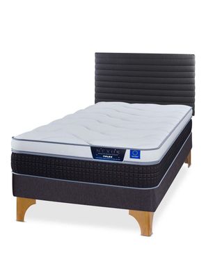 Cama Europea Nexus 1.5 Plazas Box + Respaldo Modern