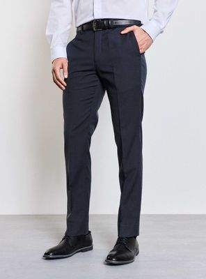 Pantalón Vestir Slim Fit Lana Polyester