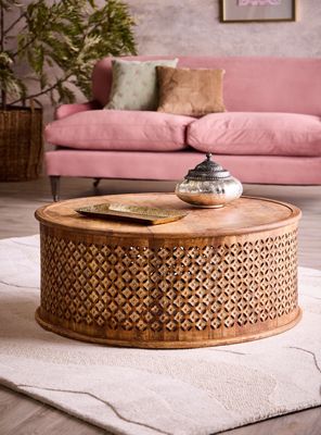 Mesa de Centro Madera Diamante 100x40 cm