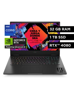 Imagen 2 del producto Notebook Gaming OMEN 16-wf1001la Intel Core i9 NVIDIA GeForce RTX 4080 12 GB GDDR6 32GB RAM 1TB SSD 16.1"" QHD 240 Hz Windows 11 Home