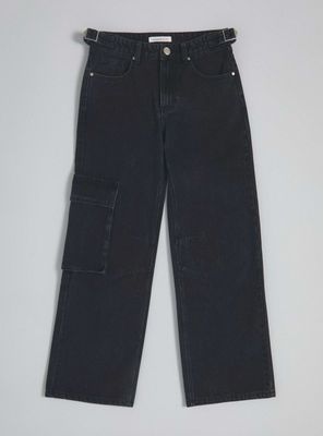 Imagen 1 del producto Jeans Cargo Denim con Ajustador en la Pretina