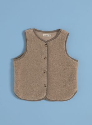 Chaqueta Sherpa Sin Mangas