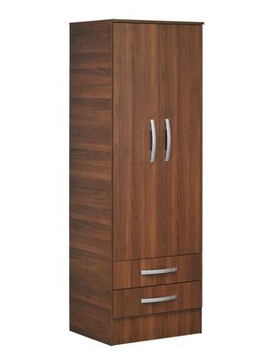 Closet 2 Puertas 2 Cajones Nogal