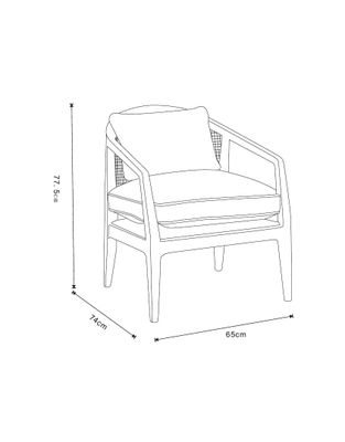 Imagen 2 del producto Sitial Amelia 65x74x77.5 cm