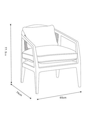 Imagen 2 del producto Sitial Amelia 65x74x77.5 cm