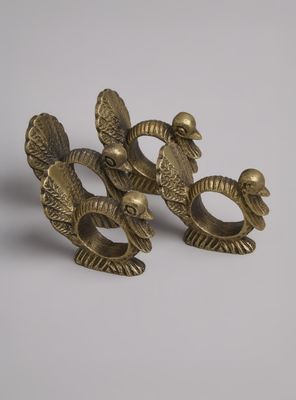 Imagen 2 del producto Set 4 Argollas de Servilleta Pavo Real