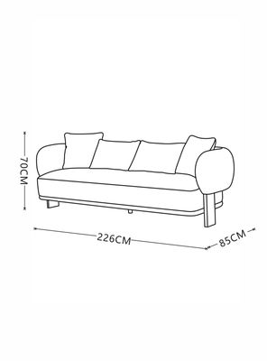 Imagen 2 del producto Sofá Rue 226x85x66 cm