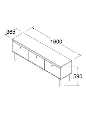 Imagen 2 del producto Rack Memphis TV 70"" 3 Puertas