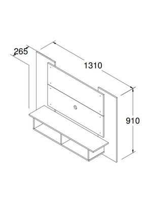 Imagen 2 del producto Panel para TV Hasta 55"" Atlanta MDP 15 mm
