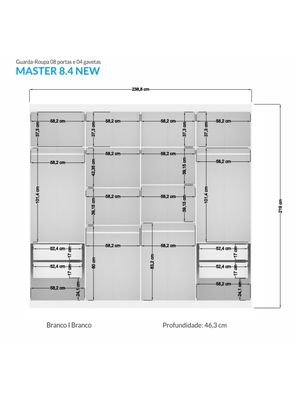 Imagen 2 del producto Clóset Master 8 Puertas 4 Cajones