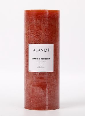 Vela Pilar Terra 18 cm