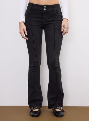 Imagen 1 del producto Jeans Flare Dos Botones Tiro Bajo