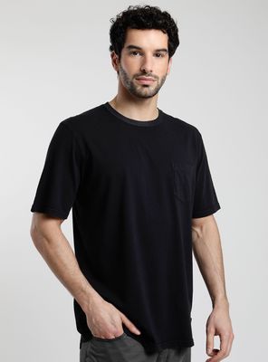 Polera Manga Corta Bolsillo Algodón Orgánico