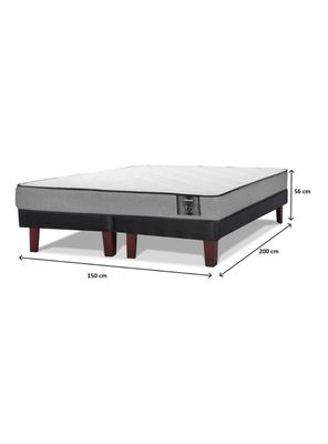Imagen 2 del producto Cama Europea Star 2 Plazas Box Base Dividida + Set Asturias