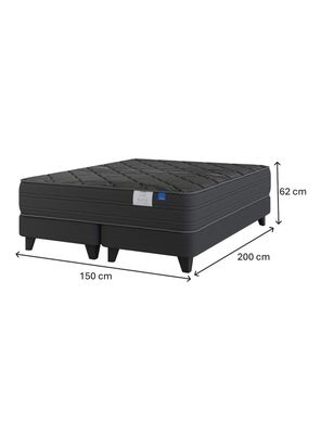 Imagen 2 del producto Cama Europea 2 Plazas Black Base Dividida