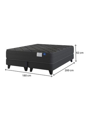 Imagen 2 del producto Cama Europea King Black Base Dividida