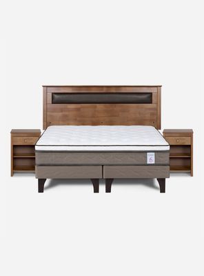 Imagen 2 del producto Cama Europea New Style 6 2 Plazas Base Dividida + Set Muebles Ferrara