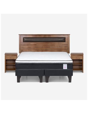 Imagen 2 del producto Cama Europea New Style 6 2 Plazas Base Dividida + Set Muebles Ferrara