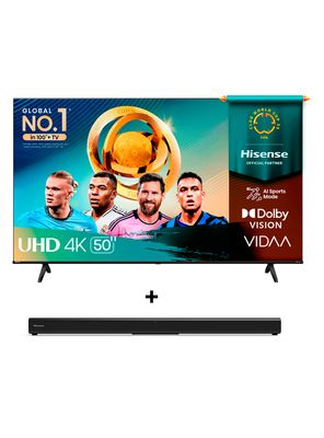 LED Smart TV 50'' 4K UHD 50A6N + Soundbar HS205