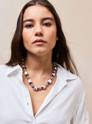 Collar Piedras Plata