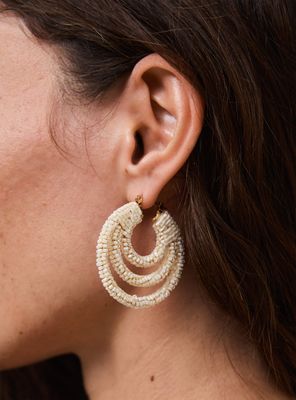 Imagen 2 del producto Aros Argollas Mostacillas Fiesta