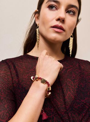 Pulsera Piedras Metálicas