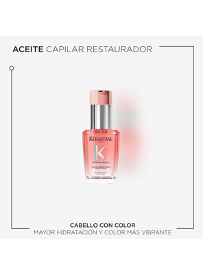 Imagen 2 del producto Aceite Reparador Capilar L'Huile Chroma Éclat Radiance 30ml Kérastase para Cabello con Color