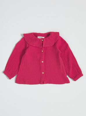 Blusa Confortable con Cuello Bobo