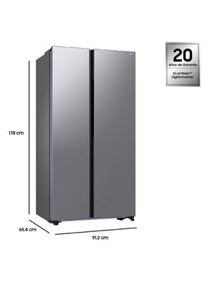 Imagen 2 del producto Refrigerador Side by Side No Frost 564 Litros RS57DG4000M9ZS Gris