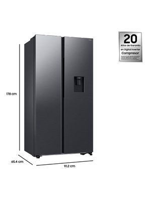 Imagen 2 del producto Refrigerador Side by Side No Frost 560 Litros RS57DG4100B4ZS Negro
