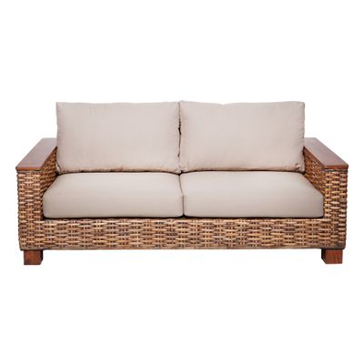 Imagen 2 del producto Sofá Victoria 3 Cuerpos Ratán Natural