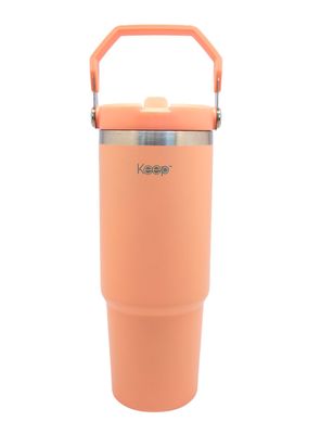 Botella Insulada Con Mango 850ml Coral