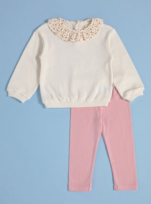 Imagen 2 del producto Conjunto de Polerón con Cuello y Calzas Estampadas