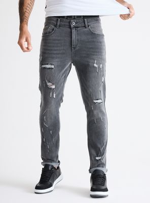Jeans Full Destroyer Parches Pespunte