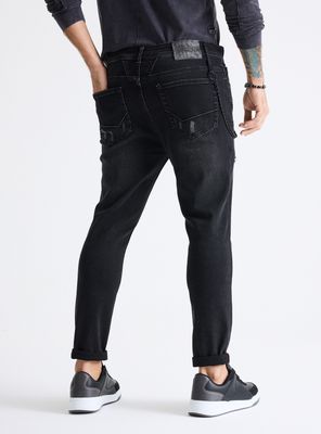 Imagen 2 del producto Jeans Lavado Contrastado Cadena Negra