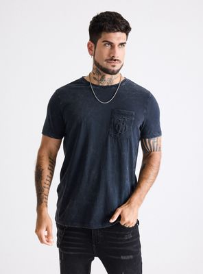Imagen 1 del producto Polera Long Fit Acid Wash