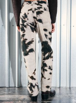 Imagen 2 del producto Jeans Básico 5 Bolsillos Estampado Tiro Medio