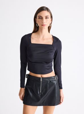 Imagen 1 del producto Polera Escote Trapecio Fruncido en Busto