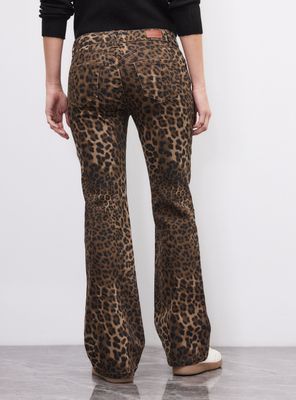 Imagen 2 del producto Jeans Flare Animal Print Tiro Bajo