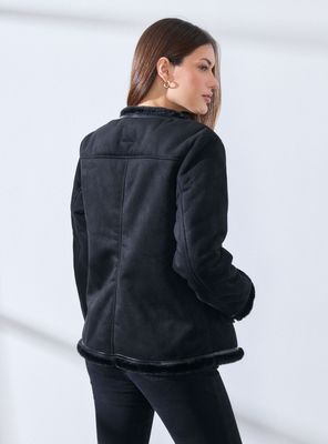 Imagen 2 del producto Chaqueta Agamuzada con Forro de Sherpa