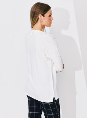 Imagen 2 del producto Polera Manga 3/4 con Textura Frontal