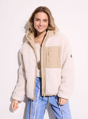 Polar Chiporro con Gorro y Bolsillo Parche
