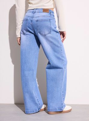 Imagen 2 del producto Jeans Anchos con Detalle Corte Central